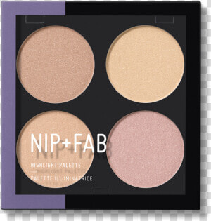 Highlight Palette Glow Out   Nip Fab Bronzer Palette  HD Png Download