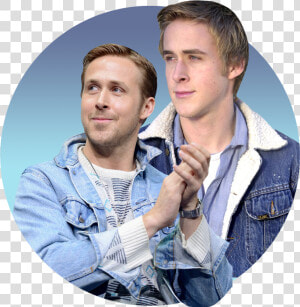 A Photo Illustration Of Ryan Gosling In Jean Jackets  HD Png Download