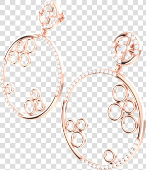 0 75ctw Round Cut Natural Diamond 10k Gold Earrings   Earrings  HD Png Download