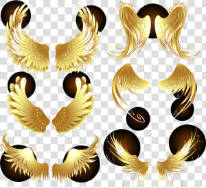 O Adobe Illustrator Png Transparente   Vector Golden Angel Wings  Png Download