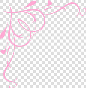 Pink Heart Corner Borders   Border Design Blue And Pink  HD Png Download