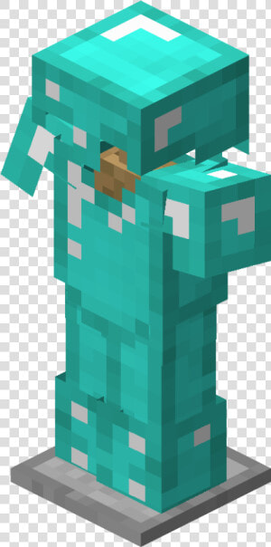 Minecraft Diamond Armor On Armor Stand  HD Png Download