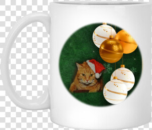 Cat Santa Hat   Tabby Cat  HD Png Download