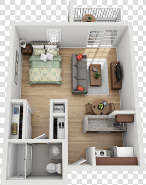 Studio Apartment Floor Plans  HD Png Download