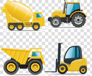 Heavy Equipment Architectural Engineering   Transparent Construction Trucks Clipart  HD Png Download