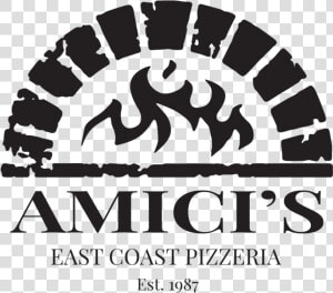 Company Logo In Black   Amici  39 s East Coast Pizzeria Logo  HD Png Download