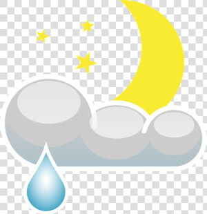 Moon  Stars  Night  Cloudy  Rainy  Rain  Clouds   Night Clipart Png  Transparent Png