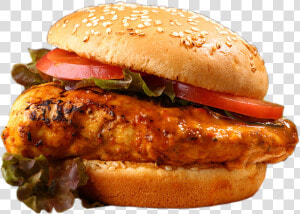 Piri Piri Chicken Burger  HD Png Download