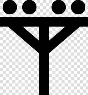 Pole Vector Svg Svg Black And White Stock   Electric Pole Icon Png  Transparent Png