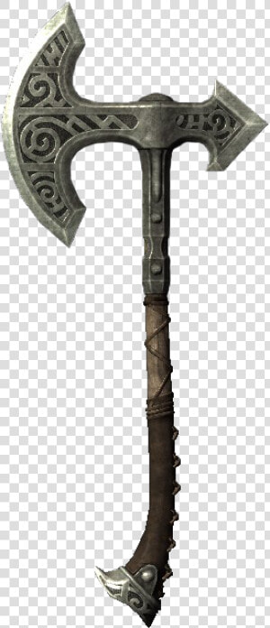 Skyrim Steel War Axe Of Cold  HD Png Download