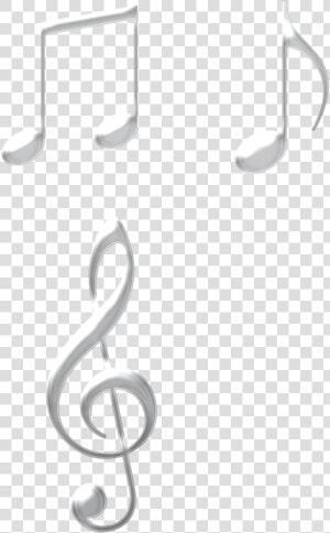 Musical Note Musical Instruments Black And White   Earrings  HD Png Download