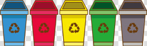 Clip Art Cartoon Recycle Bins  HD Png Download