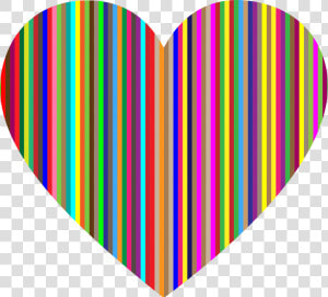 Vertical Vector Pink   Vertical Striped Heart  HD Png Download