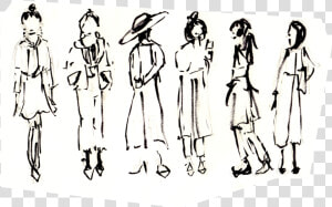 Fashion Sketches   Sketch  HD Png Download