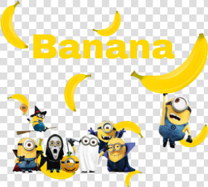  banana  minions  yellow  halloween   Minion Banana Png  Transparent Png