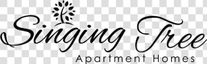 Singing Tree Apartment Homes Logo   Calligraphy  HD Png Download