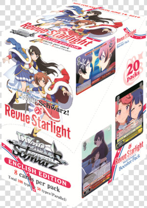 Weiss Schwarz Revue Starlight Booster Box  HD Png Download