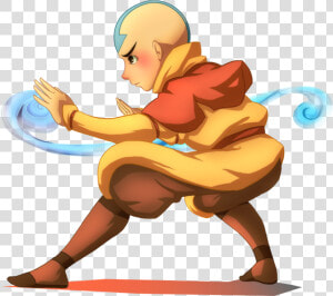 Aang Doing Action   Transparent Aang Png  Png Download