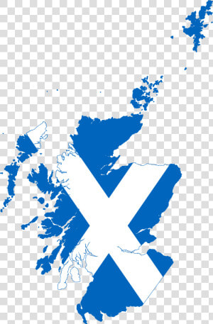 Scotland Map Flag  HD Png Download