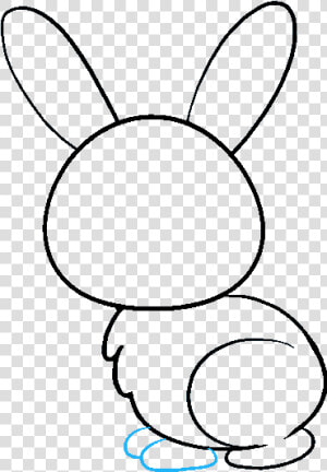 How To Draw Bunny   Draw A Rabbit Clipart  HD Png Download