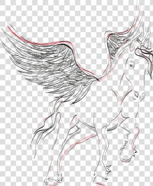 Pegasus  Horse  Wing  Winged Horse  Mystical  Black   Kolorowanka Pegaz Do Druku  HD Png Download