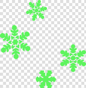 Snowflake Clipart Green Snowflake   Green Snowflake Clipart  HD Png Download