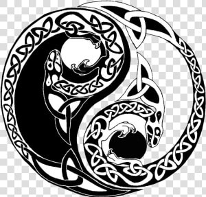 Yin yang Tattoos   Yin Yang Celtic Knot  HD Png Download