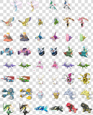 Pokemon Omega Ruby All Shiny Pokemon  HD Png Download