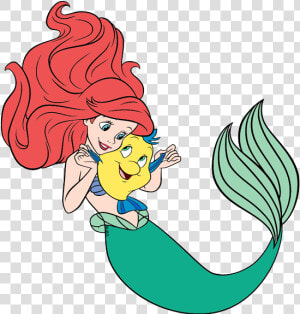 Baby Seal Ariel    Ariel And Flounder Clipart  HD Png Download