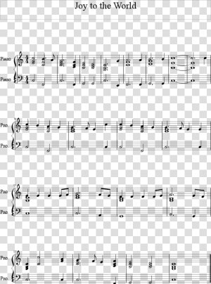 Joy To The World Chords Score   Simple Joy To The World Piano  HD Png Download