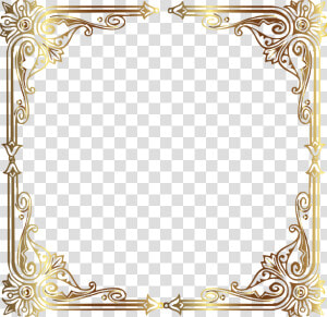 Vintage Gold Frame   Frame Transparent Border Design  HD Png Download