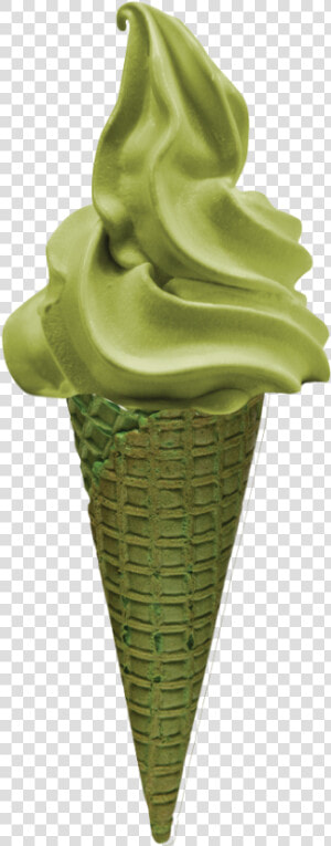 Matcha Ice Cream Cone  HD Png Download