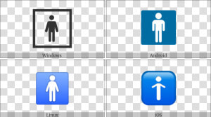 Mens Symbol On Various Operating Systems   Mens Toilet  HD Png Download