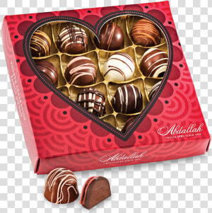 Abdallah Heart Box Chocolate  HD Png Download