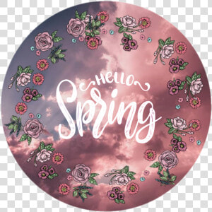  spring I K Ow I M A Bit Late But Happy Spring   Circle  HD Png Download