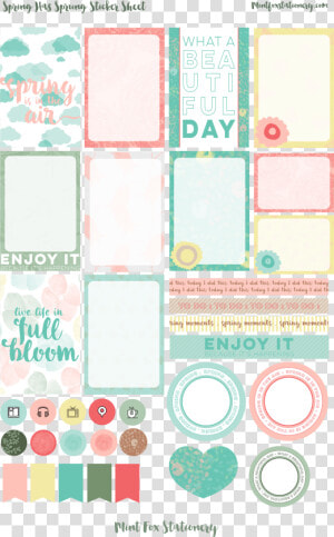 Spring Happy Planner Printable Stickers   Eye Shadow  HD Png Download