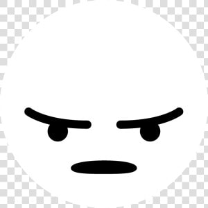 Facebook Angry Logo Black And White   Transparent Angry Facebook Emoji  HD Png Download