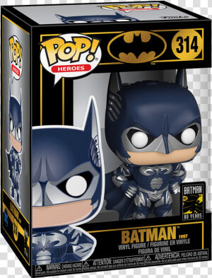 Funko Pop Heroes   Funko Pop Heroes Batman 80th Batman 1997  HD Png Download