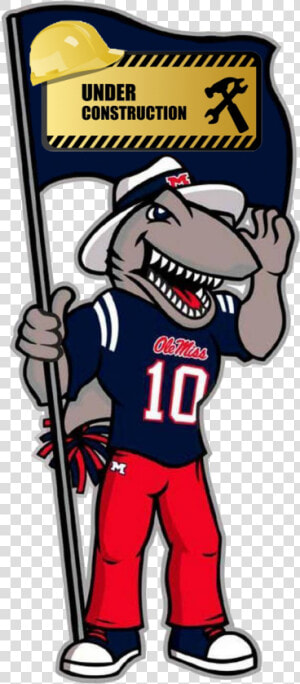 University Of Mississippi Ole Miss Rebels Football   University Of Mississippi Mascot Landshark  HD Png Download