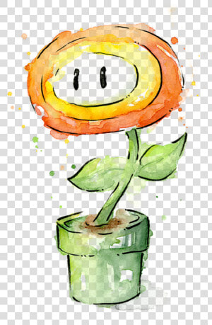 Click And Drag To Re position The Image  If Desired   Mario Watercolor Art  HD Png Download