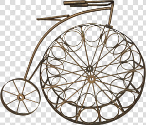 Vintage Bicycle Wine Rack   Circle  HD Png Download