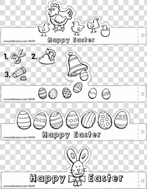 Make Your Own Easter Egg Holders Colouring Page Drawing   Cartoon  HD Png Download