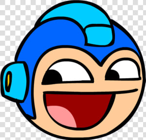 Portal Face Facial Expression Smile Clip Art   Mega Man Head Transparent  HD Png Download