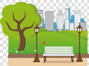 Urban Park Cartoon Illustration Cartoons Png File Hd   Clipart Park Cartoon  Transparent Png