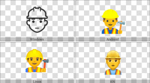 Construction Worker On Various Operating Systems   End Of Ayah Symbol  HD Png Download