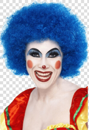 Crazy Clown Wig Blue 120g Smiffys   Png Download   Blue Clown Wig  Transparent Png