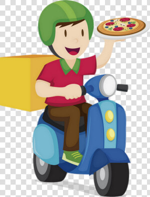 De Entregador De Pizza Imagem Em Formato Png   Transparent   Entregador De Pizza Png  Png Download