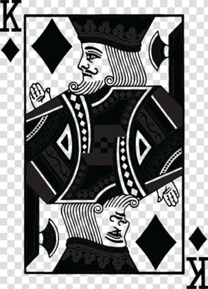 T shirt King Playing Card Stock Photography Card Game   Playing Card Black And White  HD Png Download