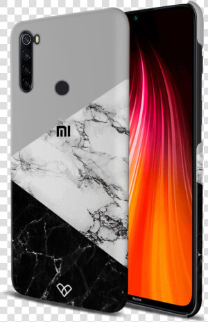 Black And White Marble Slim Case And Cover For Redmi   Iphone  HD Png Download