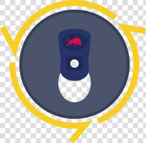 Red Bull Can Top  HD Png Download